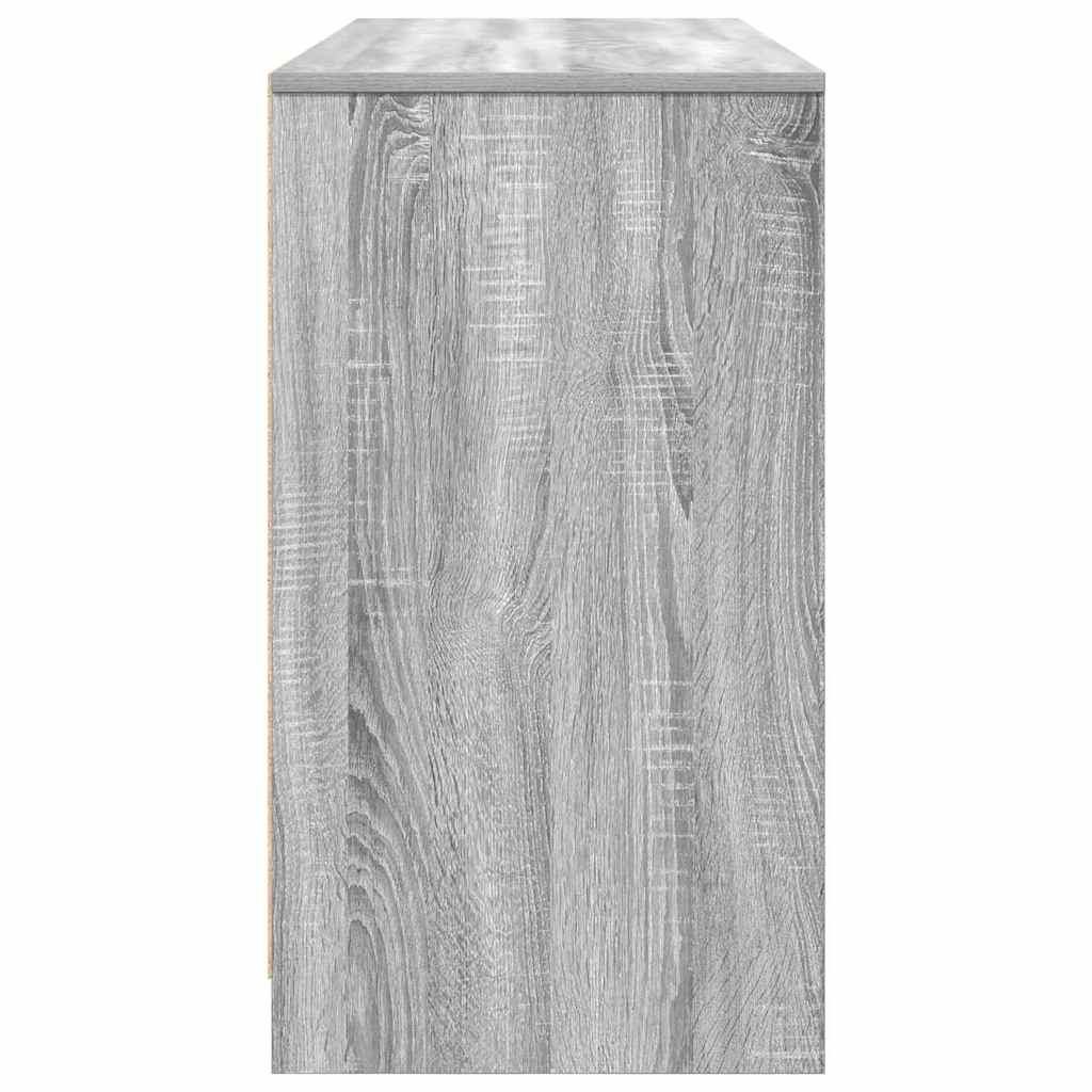 vidaXL Desk Grey Sonoma 120x42x76 cm Engineered Wood