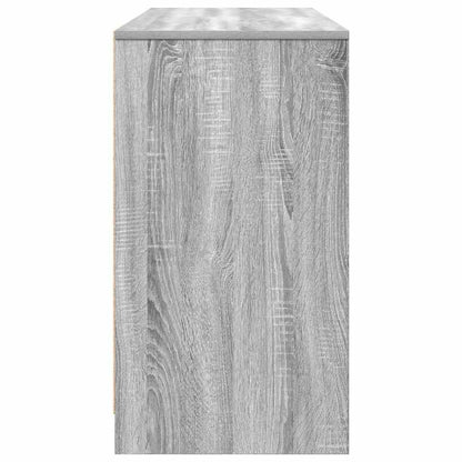 vidaXL Desk Grey Sonoma 120x42x76 cm Engineered Wood