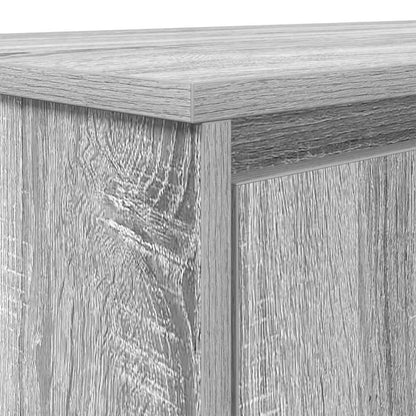 vidaXL Desk Grey Sonoma 120x42x76 cm Engineered Wood