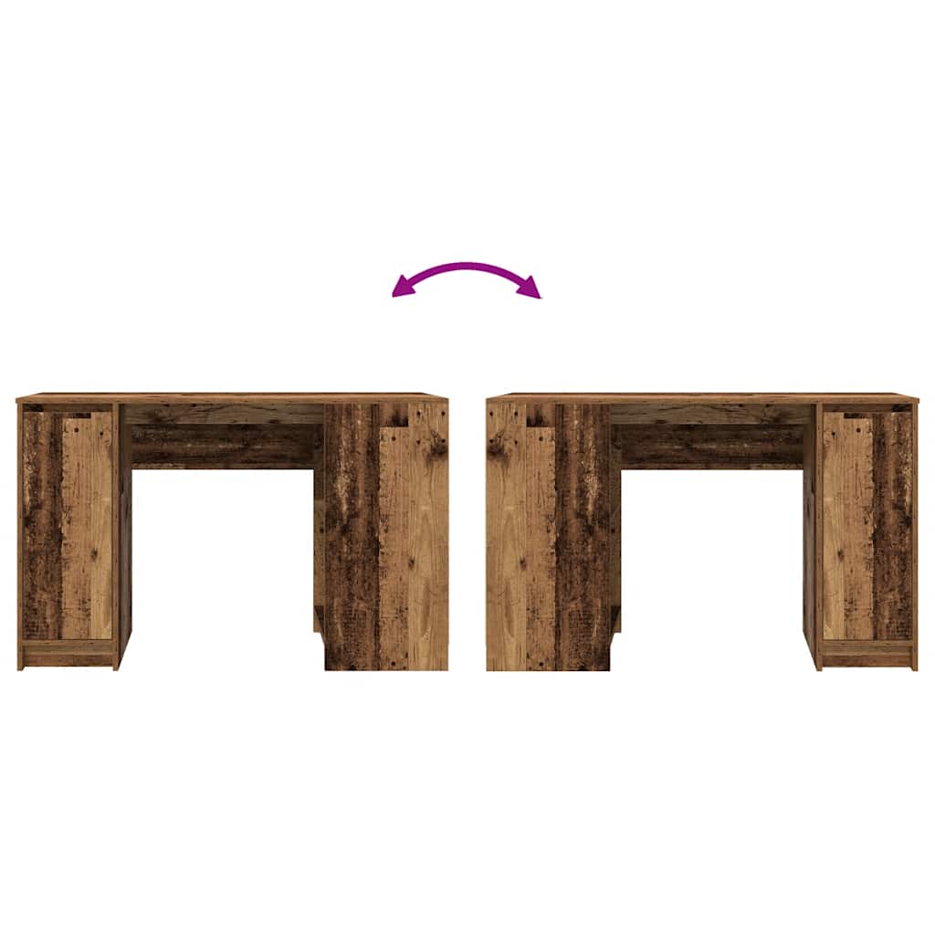 vidaXL Desk Old Wood 120x42x76 cm Engineered Wood