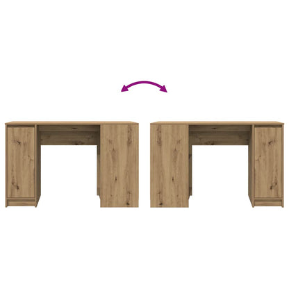 vidaXL Desk Artisan Oak 120x42x76 cm Engineered Wood