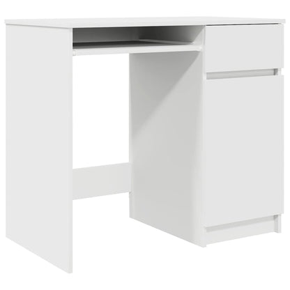 vidaXL Desk White 86x49x76 cm Engineered Wood