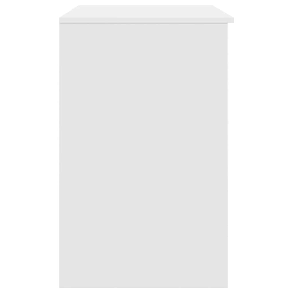 vidaXL Desk White 86x49x76 cm Engineered Wood