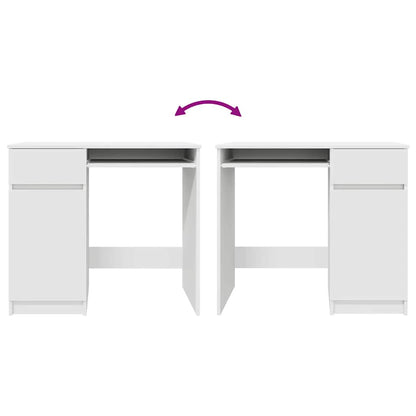 vidaXL Desk White 86x49x76 cm Engineered Wood