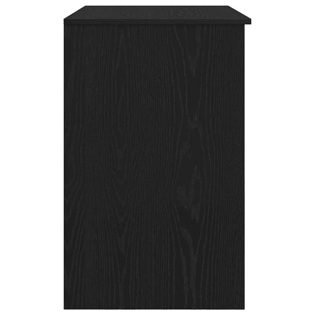 vidaXL Desk Black Oak 86x49x76 cm Engineered Wood