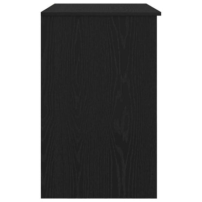 vidaXL Desk Black Oak 86x49x76 cm Engineered Wood