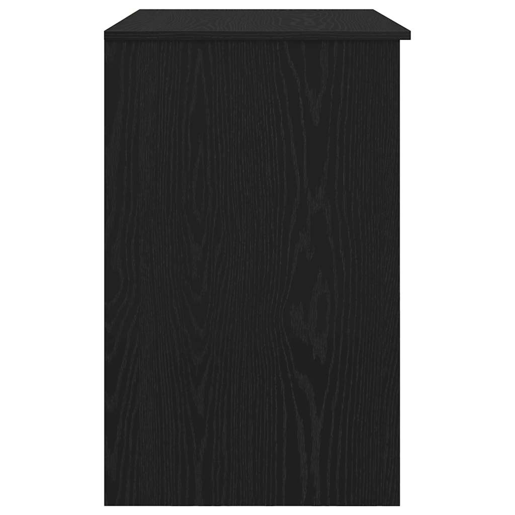 vidaXL Desk Black Oak 86x49x76 cm Engineered Wood