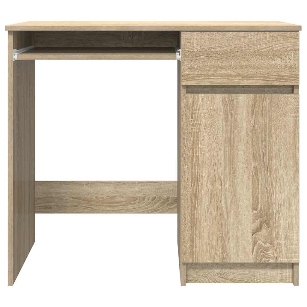 vidaXL Desk Sonoma Oak 86x49x76 cm Engineered Wood