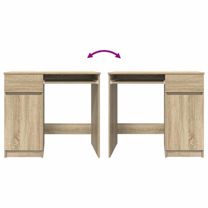 vidaXL Desk Sonoma Oak 86x49x76 cm Engineered Wood