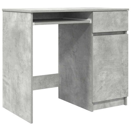 vidaXL Desk Concrete Grey 86x49x76 cm Engineered Wood