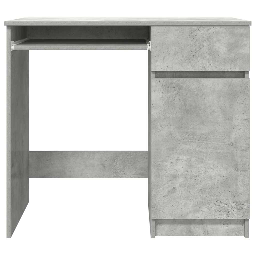 vidaXL Desk Concrete Grey 86x49x76 cm Engineered Wood