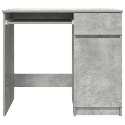 vidaXL Desk Concrete Grey 86x49x76 cm Engineered Wood