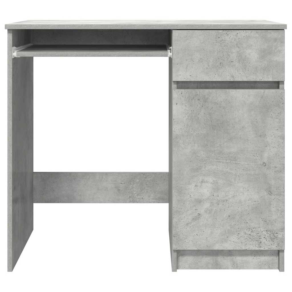 vidaXL Desk Concrete Grey 86x49x76 cm Engineered Wood