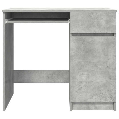 vidaXL Desk Concrete Grey 86x49x76 cm Engineered Wood