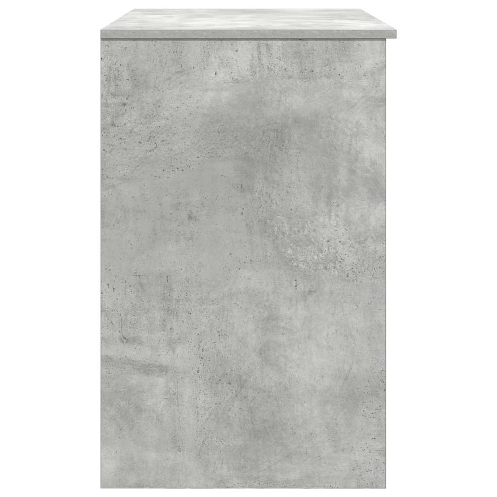 vidaXL Desk Concrete Grey 86x49x76 cm Engineered Wood