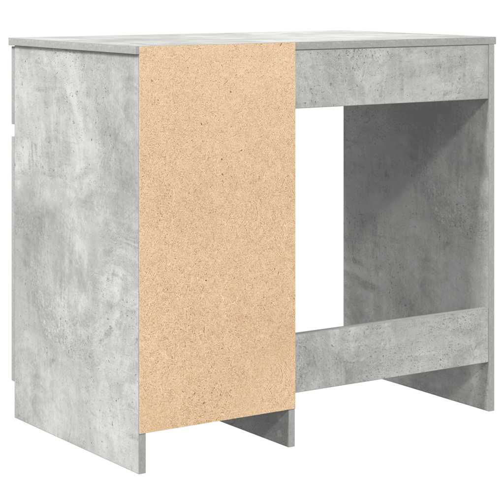vidaXL Desk Concrete Grey 86x49x76 cm Engineered Wood