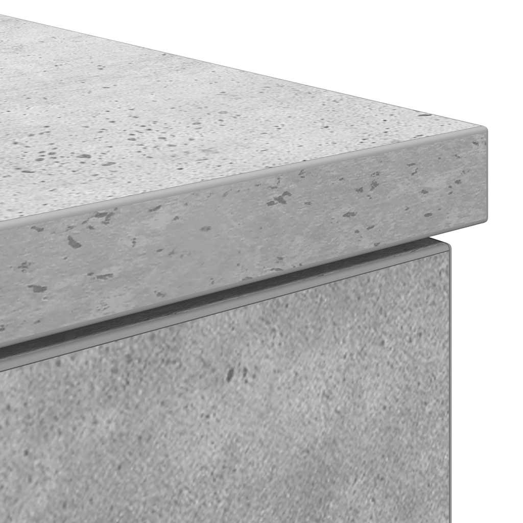 vidaXL Desk Concrete Grey 86x49x76 cm Engineered Wood