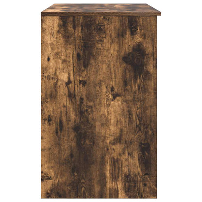 vidaXL Desk Smoked Oak 86x49x76 cm Engineered Wood