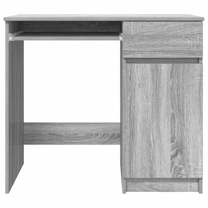 vidaXL Desk Grey Sonoma 86x49x76 cm Engineered Wood