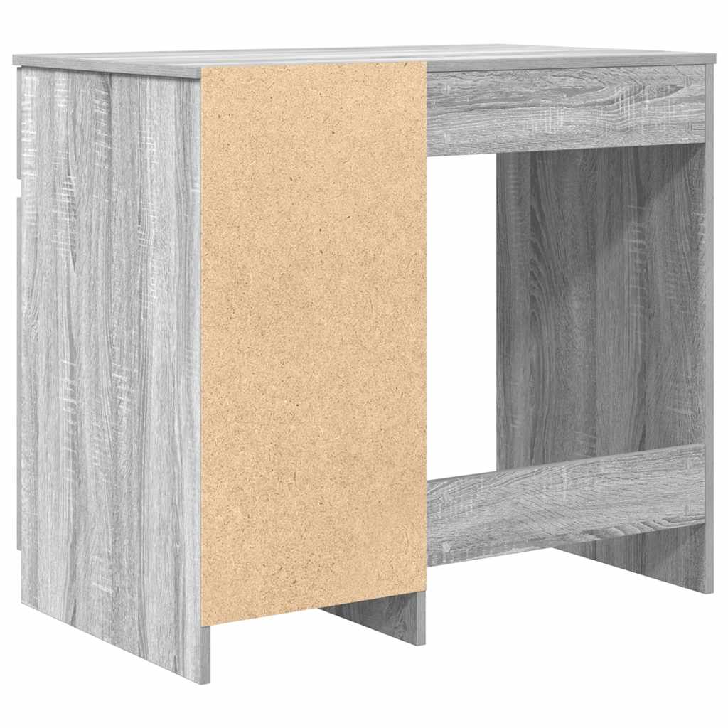 vidaXL Desk Grey Sonoma 86x49x76 cm Engineered Wood