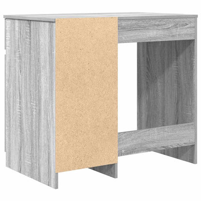 vidaXL Desk Grey Sonoma 86x49x76 cm Engineered Wood