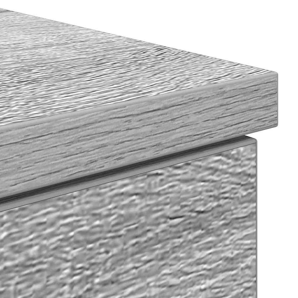 vidaXL Desk Grey Sonoma 86x49x76 cm Engineered Wood