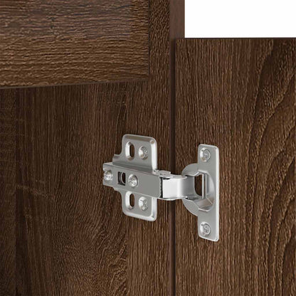 vidaXL Desk Brown Oak 86x49x76 cm Engineered Wood