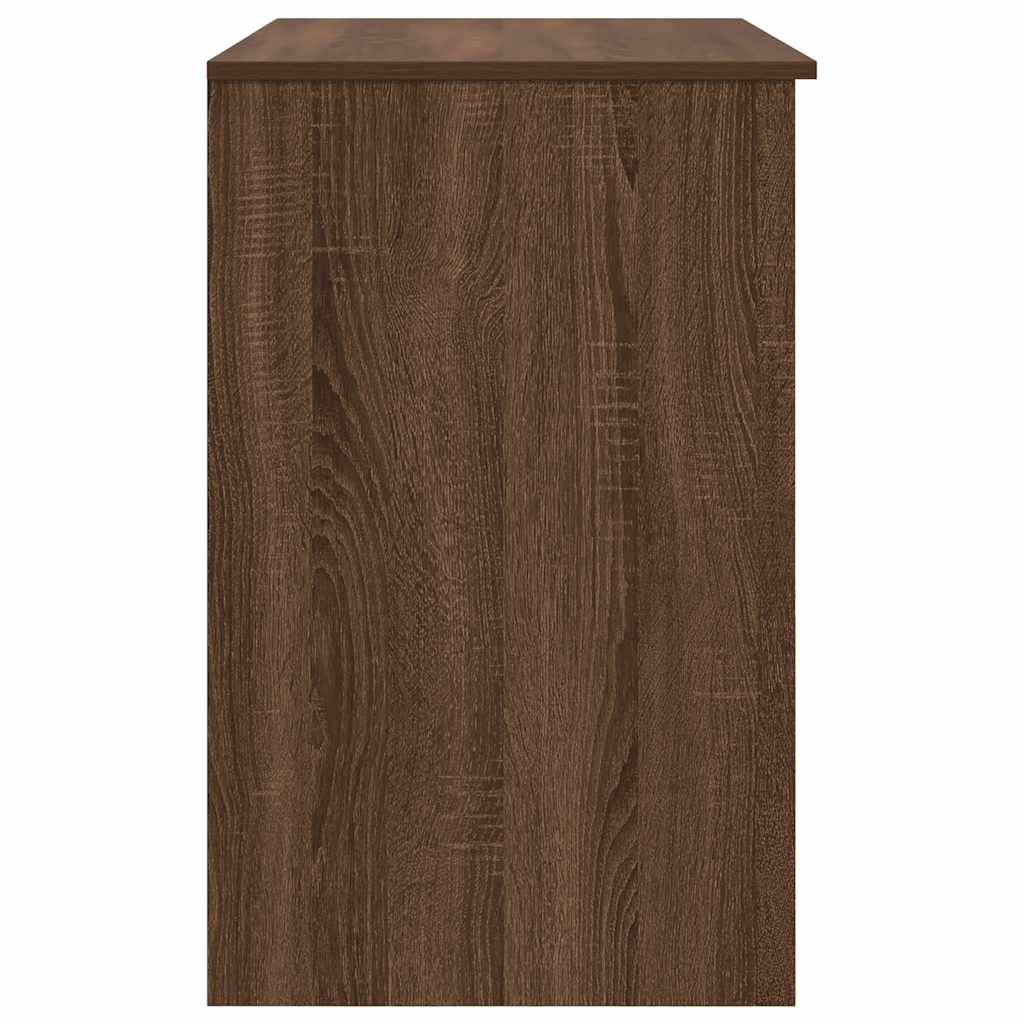 vidaXL Desk Brown Oak 86x49x76 cm Engineered Wood
