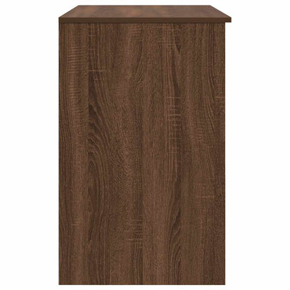 vidaXL Desk Brown Oak 86x49x76 cm Engineered Wood