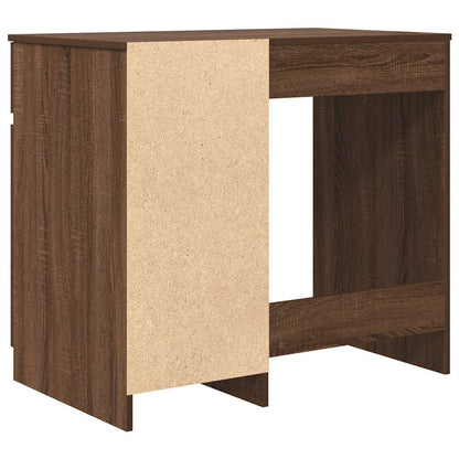 vidaXL Desk Brown Oak 86x49x76 cm Engineered Wood