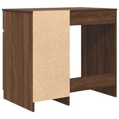vidaXL Desk Brown Oak 86x49x76 cm Engineered Wood