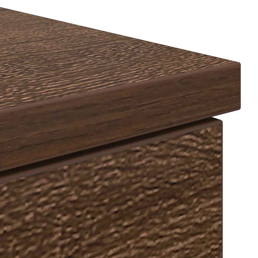 vidaXL Desk Brown Oak 86x49x76 cm Engineered Wood
