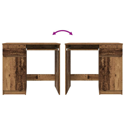 vidaXL Desk Old Wood 86x49x76 cm Engineered Wood