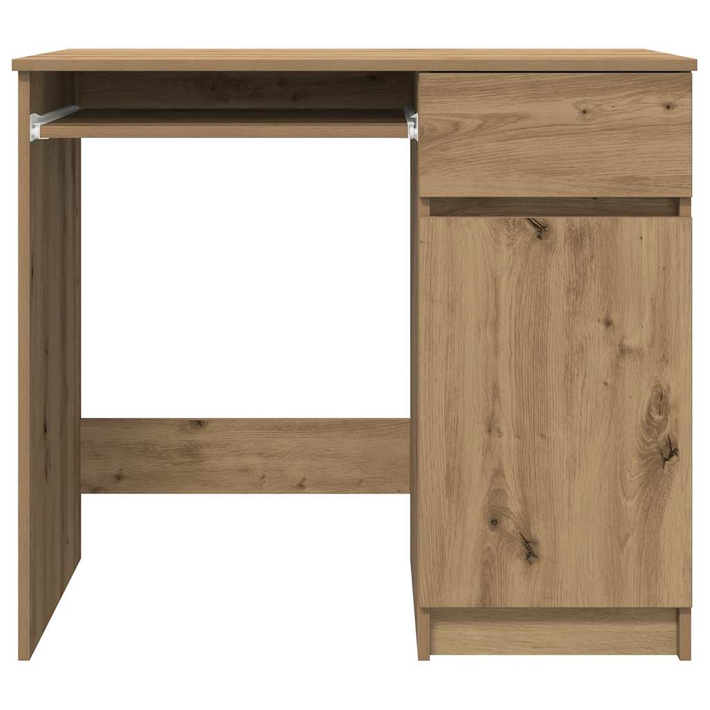 vidaXL Desk Artisan Oak 86x49x76 cm Engineered Wood