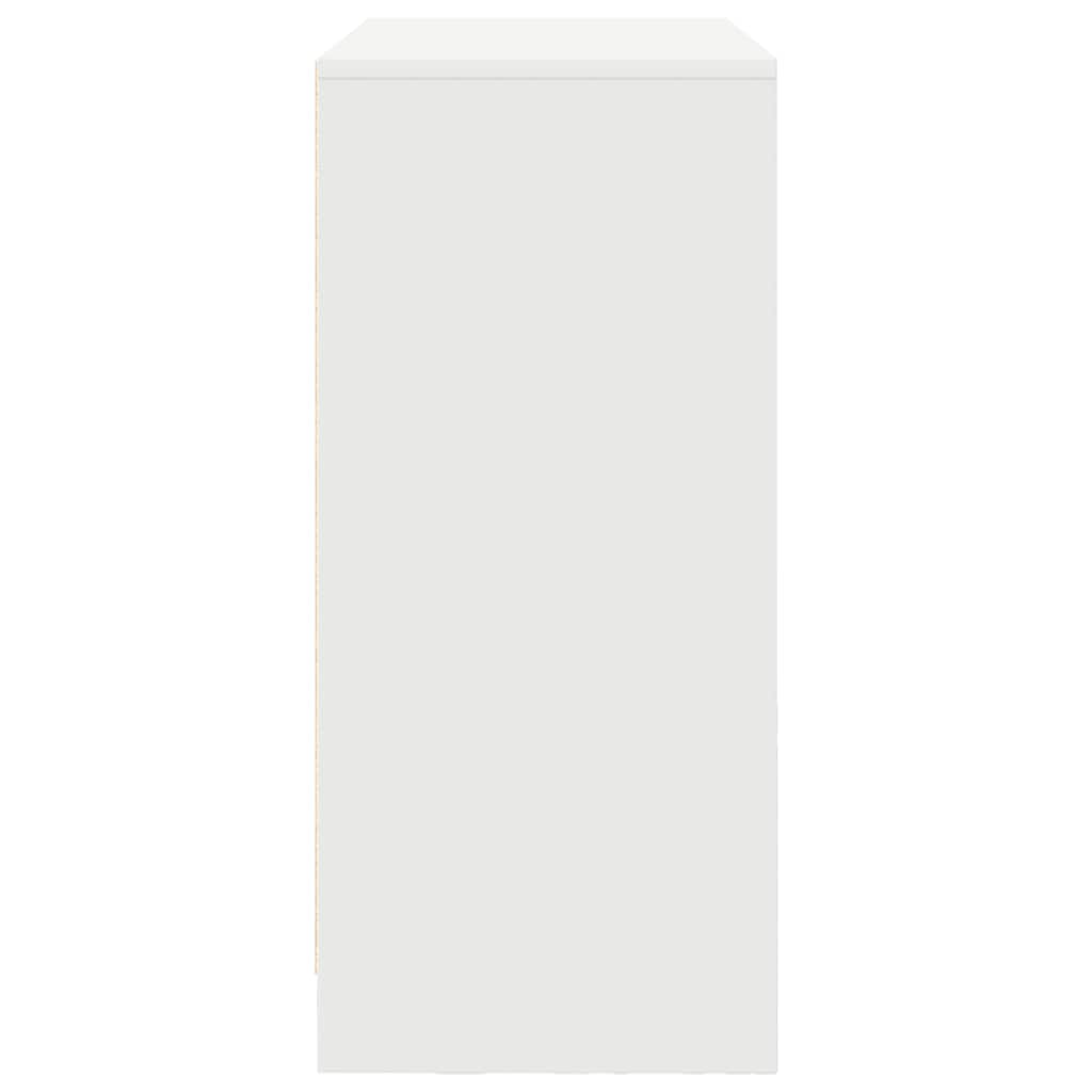 vidaXL Sideboard with Drawers and Doors White 70.5x34x74.5 cm