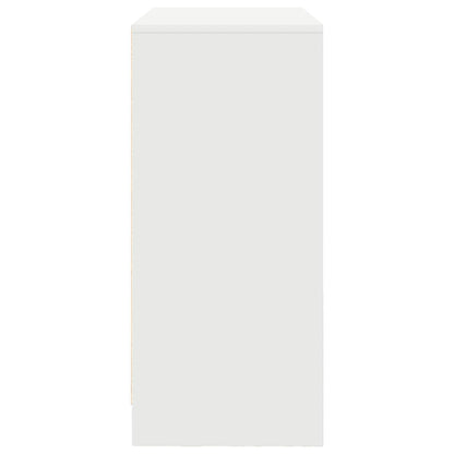 vidaXL Sideboard with Drawers and Doors White 70.5x34x74.5 cm