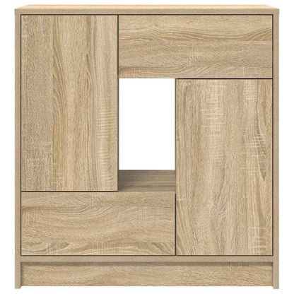 vidaXL Sideboard with Drawers and Doors Sonoma Oak 70.5x34x74.5 cm