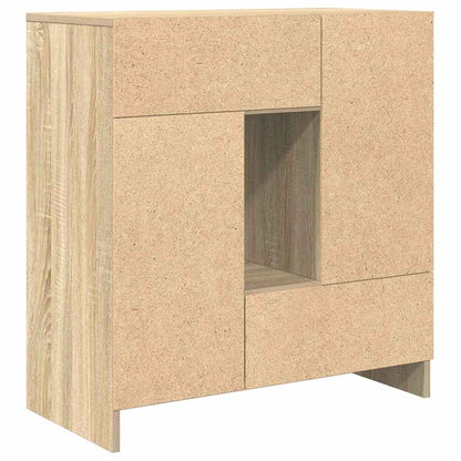 vidaXL Sideboard with Drawers and Doors Sonoma Oak 70.5x34x74.5 cm