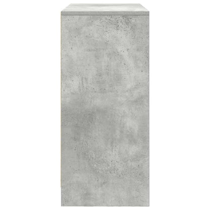 vidaXL Sideboard with Drawers and Doors Concrete Grey 70.5x34x74.5 cm