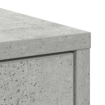 vidaXL Sideboard with Drawers and Doors Concrete Grey 70.5x34x74.5 cm