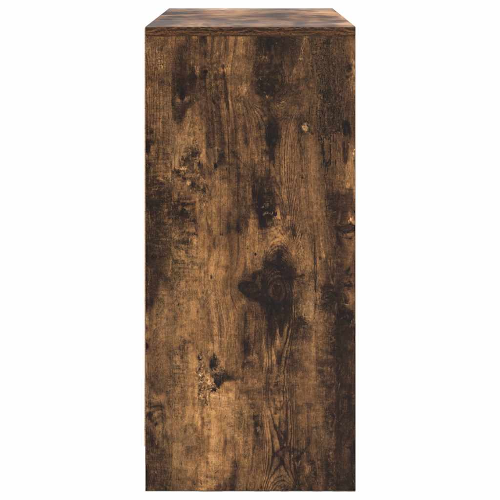 vidaXL Sideboard with Drawers and Doors Smoked Oak 70.5x34x74.5 cm