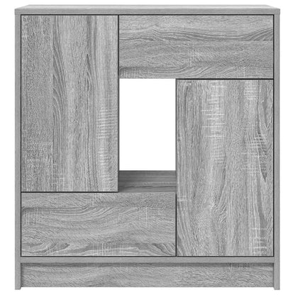 vidaXL Sideboard with Drawers and Doors Grey Sonoma 70.5x34x74.5 cm