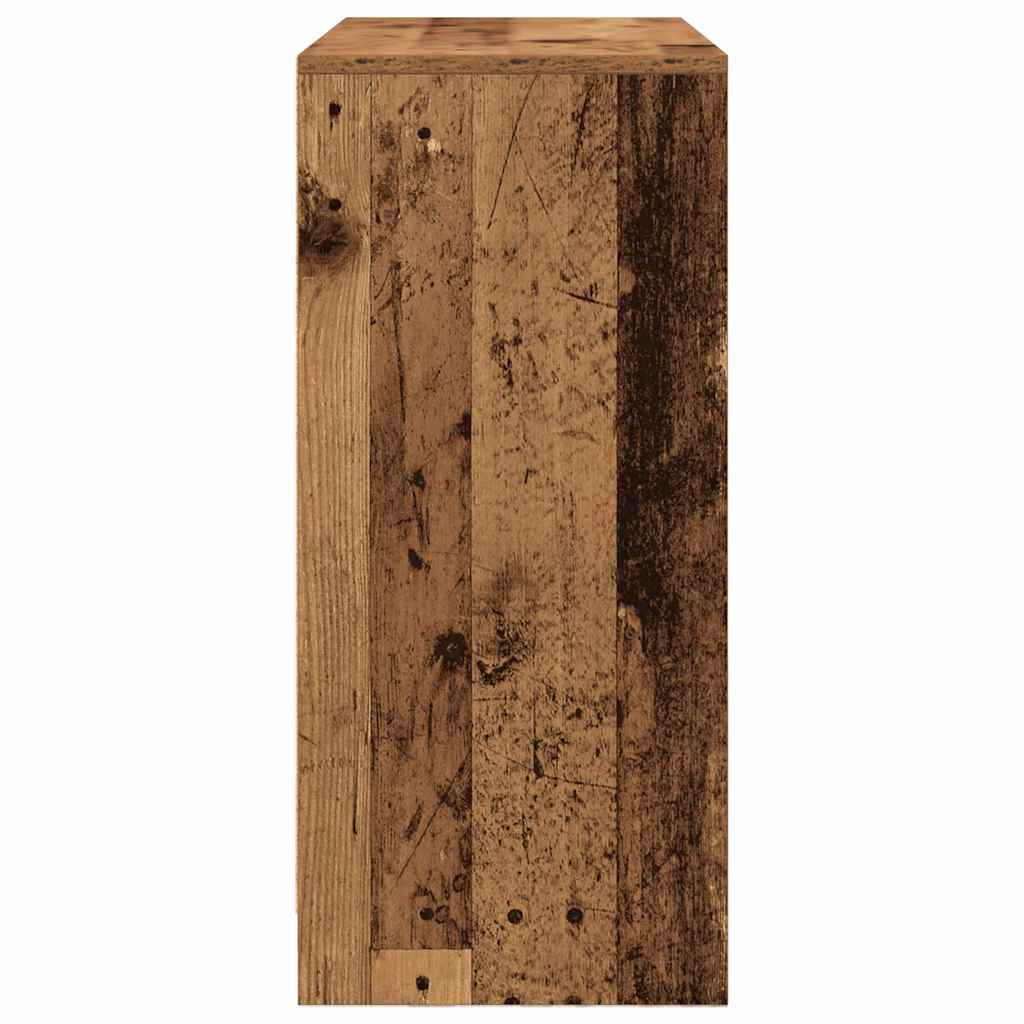 vidaXL Sideboard with Drawers and Doors Old Wood 70.5x34x74.5 cm