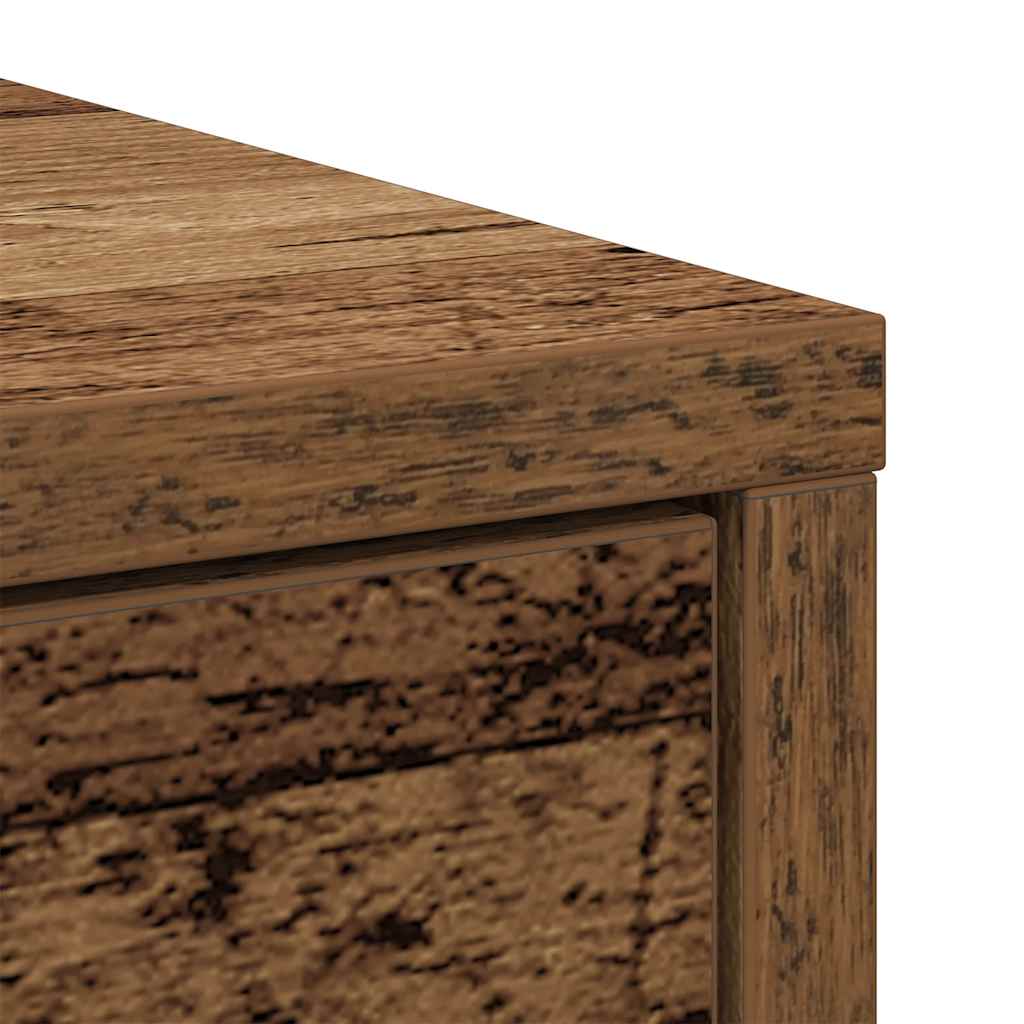 vidaXL Sideboard with Drawers and Doors Old Wood 70.5x34x74.5 cm
