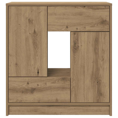 vidaXL Sideboard with Drawers and Doors Artisan Oak 70.5x34x74.5 cm