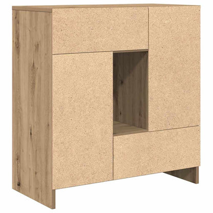 vidaXL Sideboard with Drawers and Doors Artisan Oak 70.5x34x74.5 cm