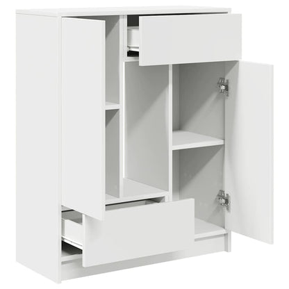 vidaXL Sideboard with Drawers and Doors White 73x31x90 cm