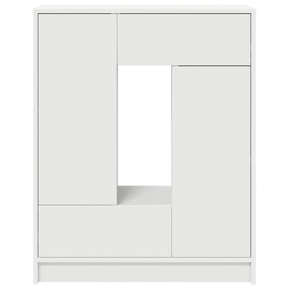 vidaXL Sideboard with Drawers and Doors White 73x31x90 cm