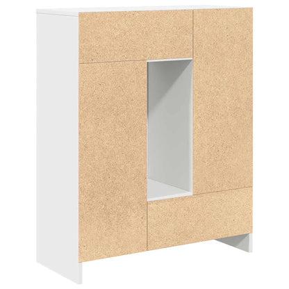 vidaXL Sideboard with Drawers and Doors White 73x31x90 cm