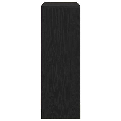 vidaXL Sideboard with Drawers and Doors Black Oak 73x31x90 cm